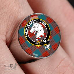 Scottish Robinson Dress (Robins Dress) Ancient Clan Tartan Ring - Crest Classic Scottish Plaid Tartan Plaid
