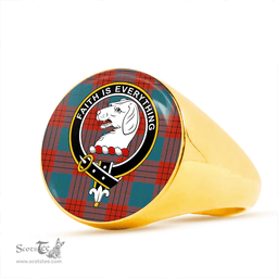 Scottish Robinson Dress (Robins Dress) Ancient Clan Tartan Ring - Crest Classic Scottish Plaid Tartan Plaid