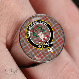 Scottish Ross Wedding Dress Weathered Clan Tartan Ring - Crest Classic Scottish Plaid Tartan Plaid