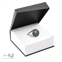 Scottish Reid (Mill City) Ancient Clan Tartan Ring - Crest Classic Scottish Plaid Tartan Plaid
