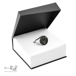 Scottish Rankin (Dalgliesh) Modern Clan Tartan Ring - Crest Classic Scottish Plaid Tartan Plaid