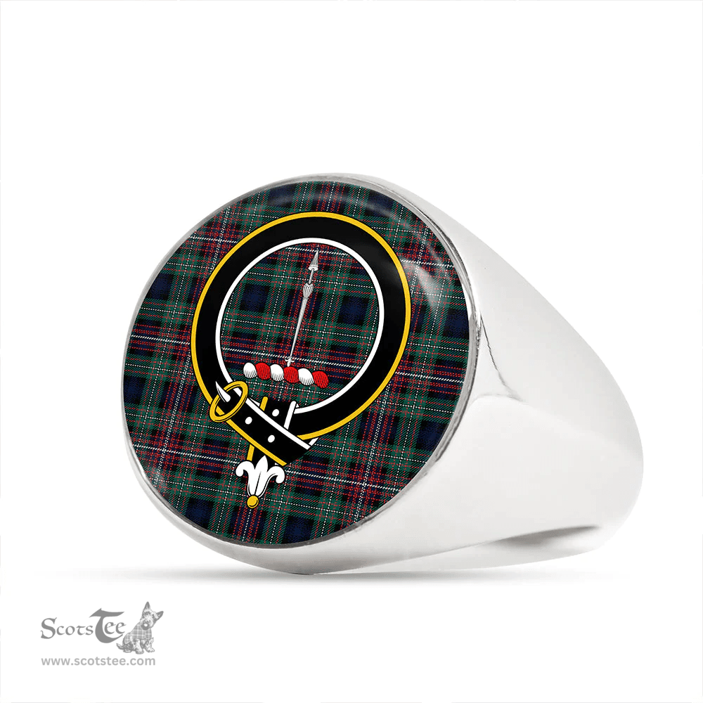 Scottish Rankin (Dalgliesh) Modern Clan Tartan Ring - Crest Classic Scottish Plaid Tartan Plaid