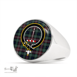Scottish Rankin (Dalgliesh) Modern Clan Tartan Ring - Crest Classic Scottish Plaid Tartan Plaid