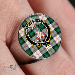 Scottish Ross Hunting Dress Dance Clan Tartan Ring - Crest Classic Scottish Plaid Tartan Plaid