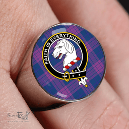 Scottish Robinson Dress #2 (Robins Dress #2) Modern Clan Tartan Ring - Crest Classic Scottish Plaid Tartan Plaid