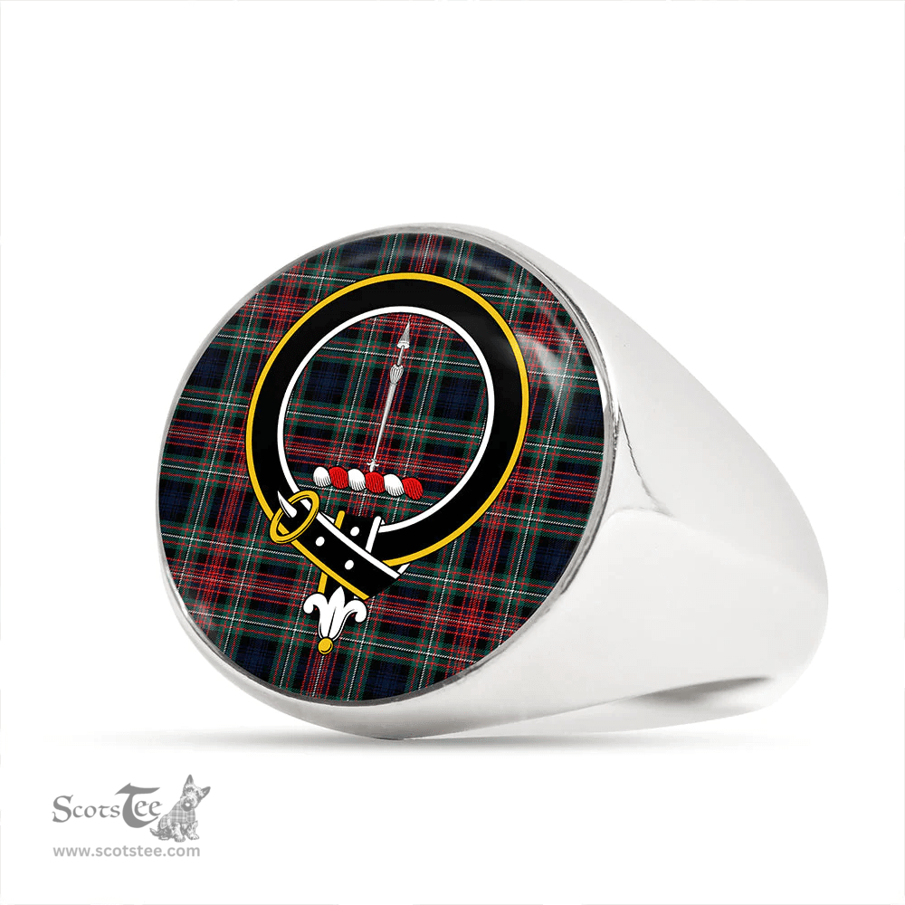Scottish Rankin #2 Modern Clan Tartan Ring - Crest Classic Scottish Plaid Tartan Plaid