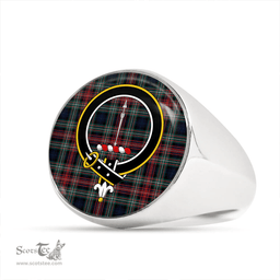 Scottish Rankin #2 Modern Clan Tartan Ring - Crest Classic Scottish Plaid Tartan Plaid