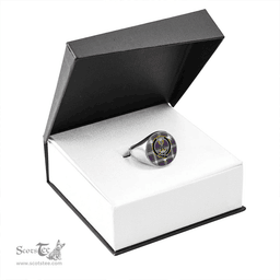 Scottish Maver Dress Weathered Clan Tartan Ring - Crest Classic Scottish Plaid Tartan Plaid
