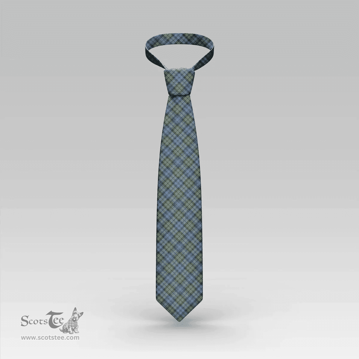 Scottish Campbell Faded Clan Tartan Tie - Classic Scottish Plaid Tartan Plaid