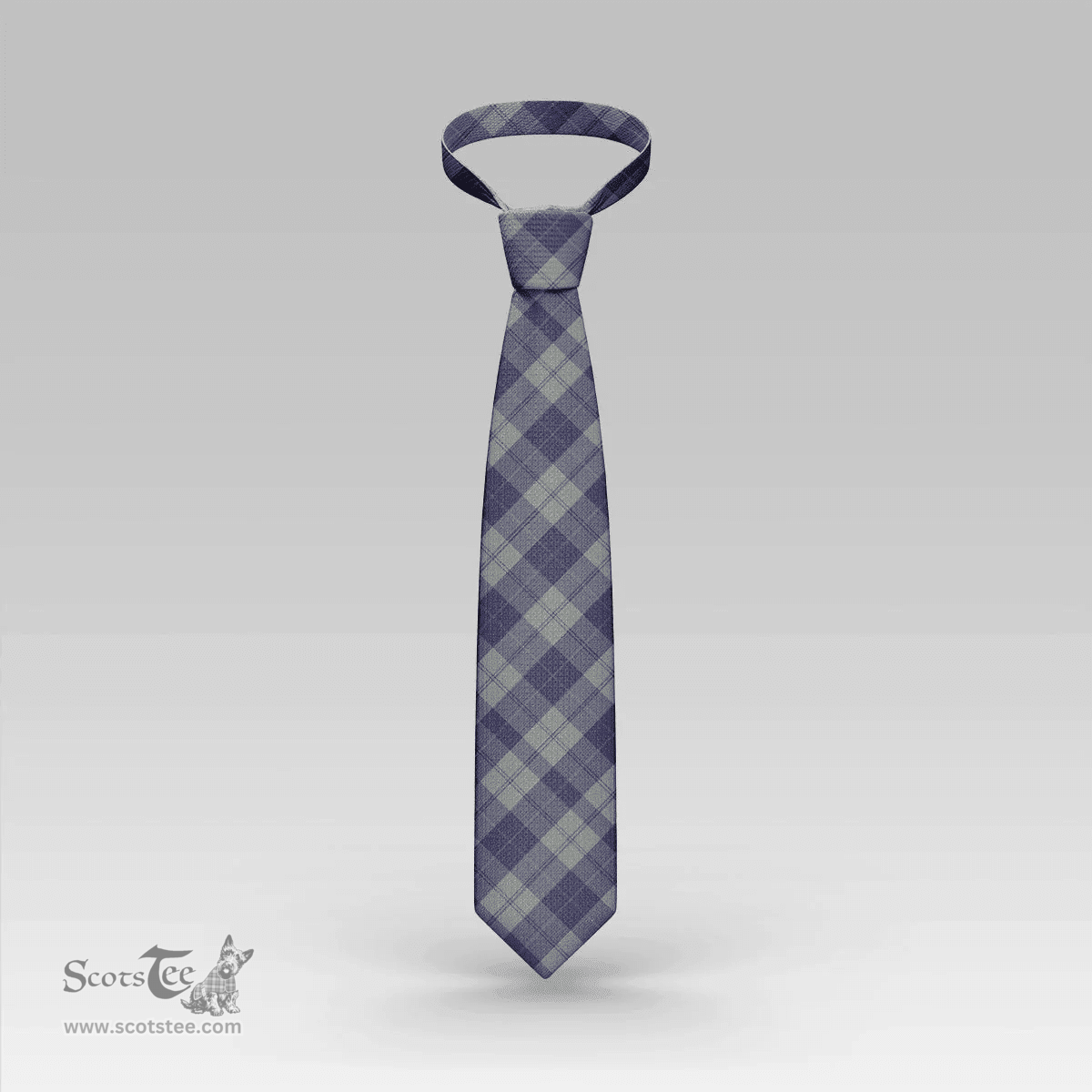 Scottish Cunningham Dress Blue Dancers Clan Tartan Tie - Classic Scottish Plaid Tartan Plaid