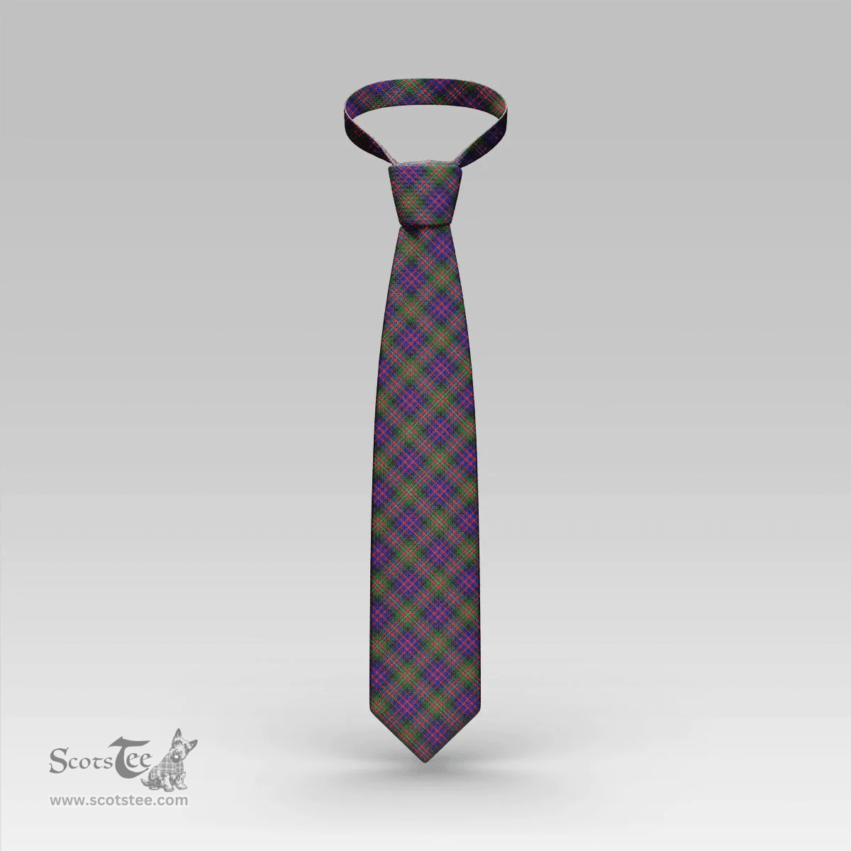 Scottish MacDonnell of Glengarry Modern Clan Tartan Tie - Classic Scottish Plaid Tartan Plaid
