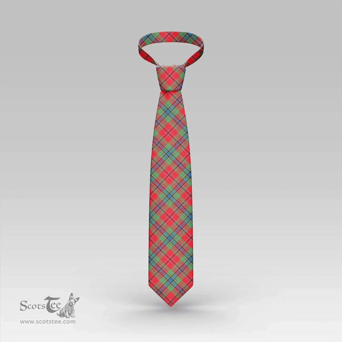 Scottish MacLean of Duart Modern Clan Tartan Tie - Classic Scottish Plaid Tartan Plaid