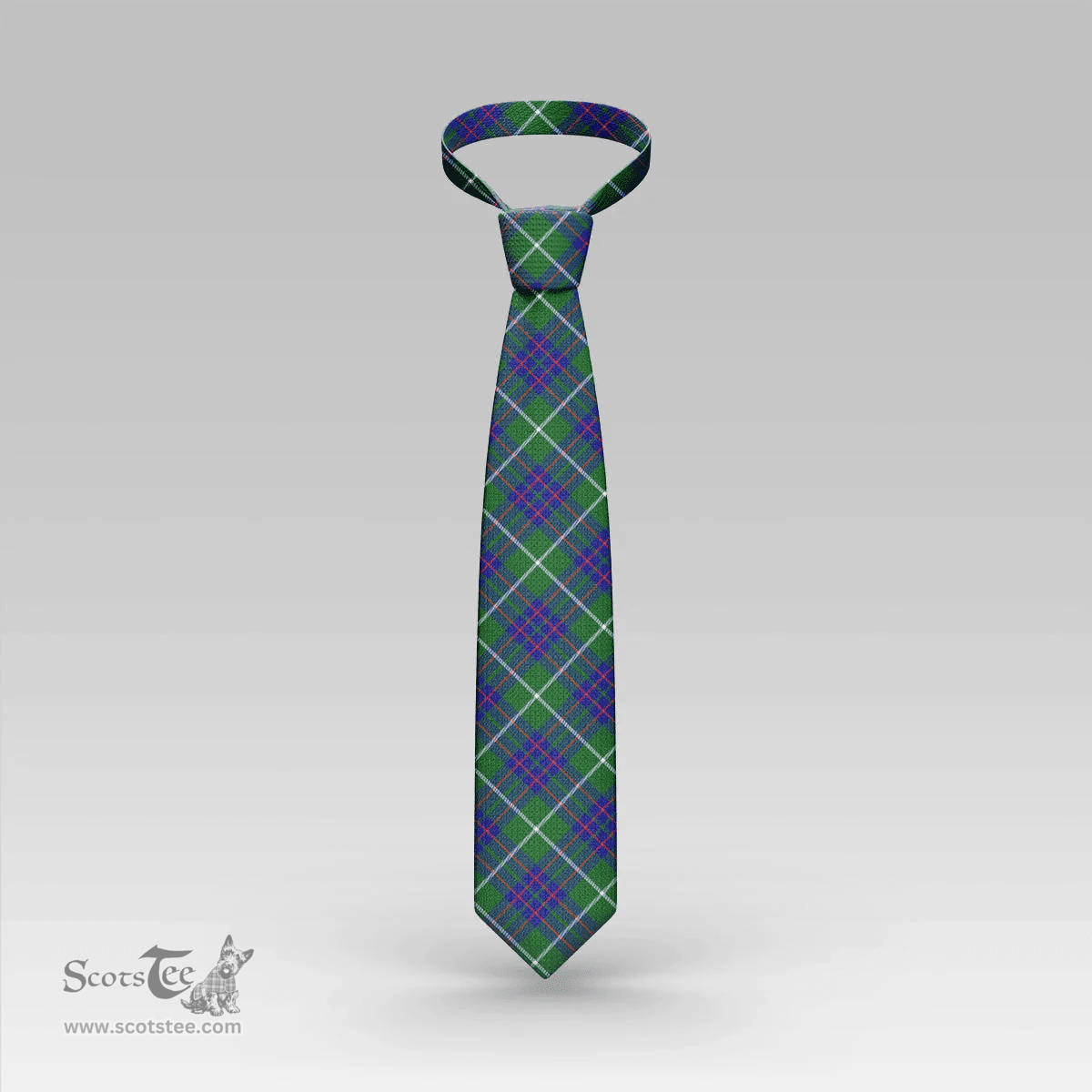 Scottish MacIntyre Hunting Modern Clan Tartan Tie - Classic Scottish Plaid Tartan Plaid