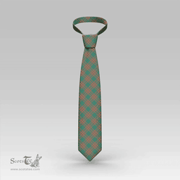 Scottish Menzies Green Ancient Clan Tartan Tie - Classic Scottish Plaid Tartan Plaid
