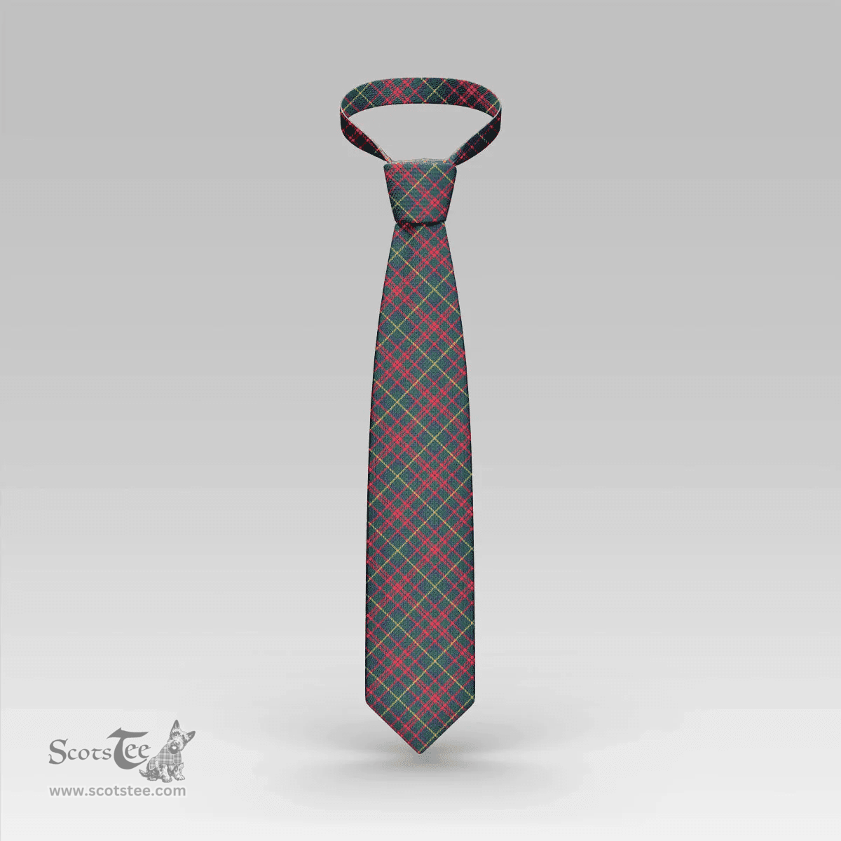 Scottish MacKintosh Hunting Modern Clan Tartan Tie - Classic Scottish Plaid Tartan Plaid