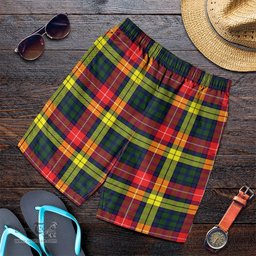 Scottish Buchanan Modern Clan Tartan Men's Short - Classic Scottish Plaid Tartan Plaid