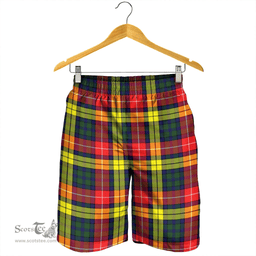 Scottish Buchanan Modern Clan Tartan Men's Short - Classic Scottish Plaid Tartan Plaid