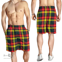 Scottish Buchanan Modern Clan Tartan Men's Short - Classic Scottish Plaid Tartan Plaid