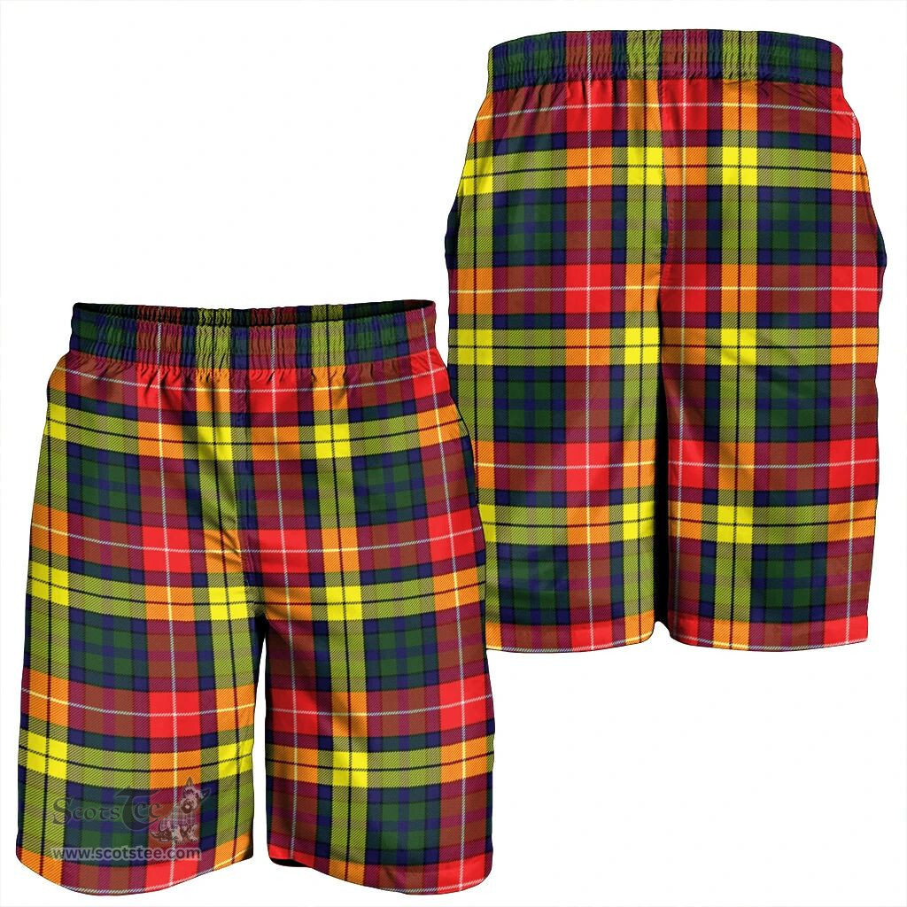 Scottish Buchanan Modern Clan Tartan Men's Short - Classic Scottish Plaid Tartan Plaid