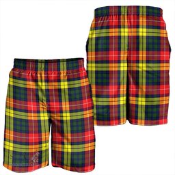 Scottish Buchanan Modern Clan Tartan Men's Short - Classic Scottish Plaid Tartan Plaid