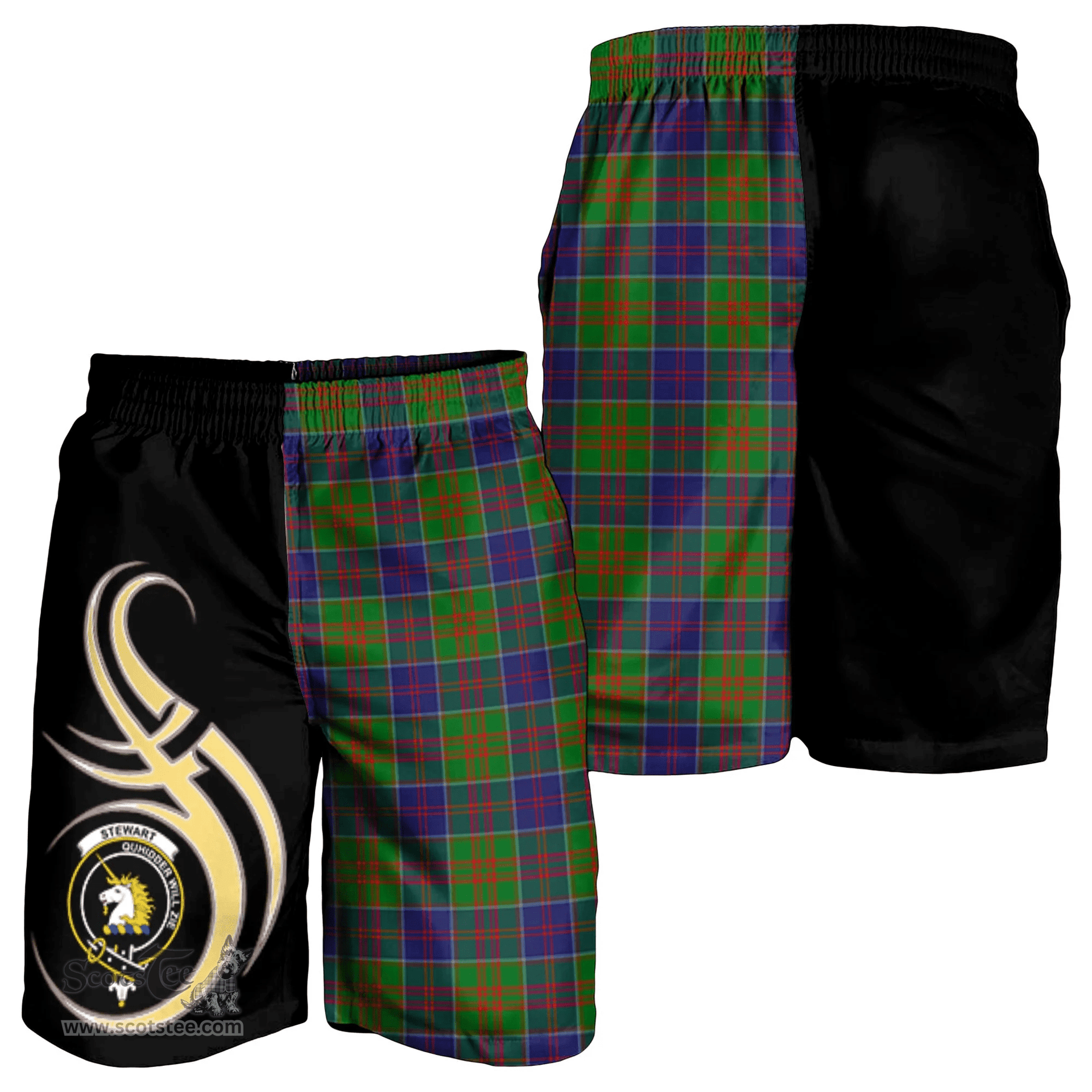 Stewart of Appin Hunting Modern Clan Believe In Me Men Short K23