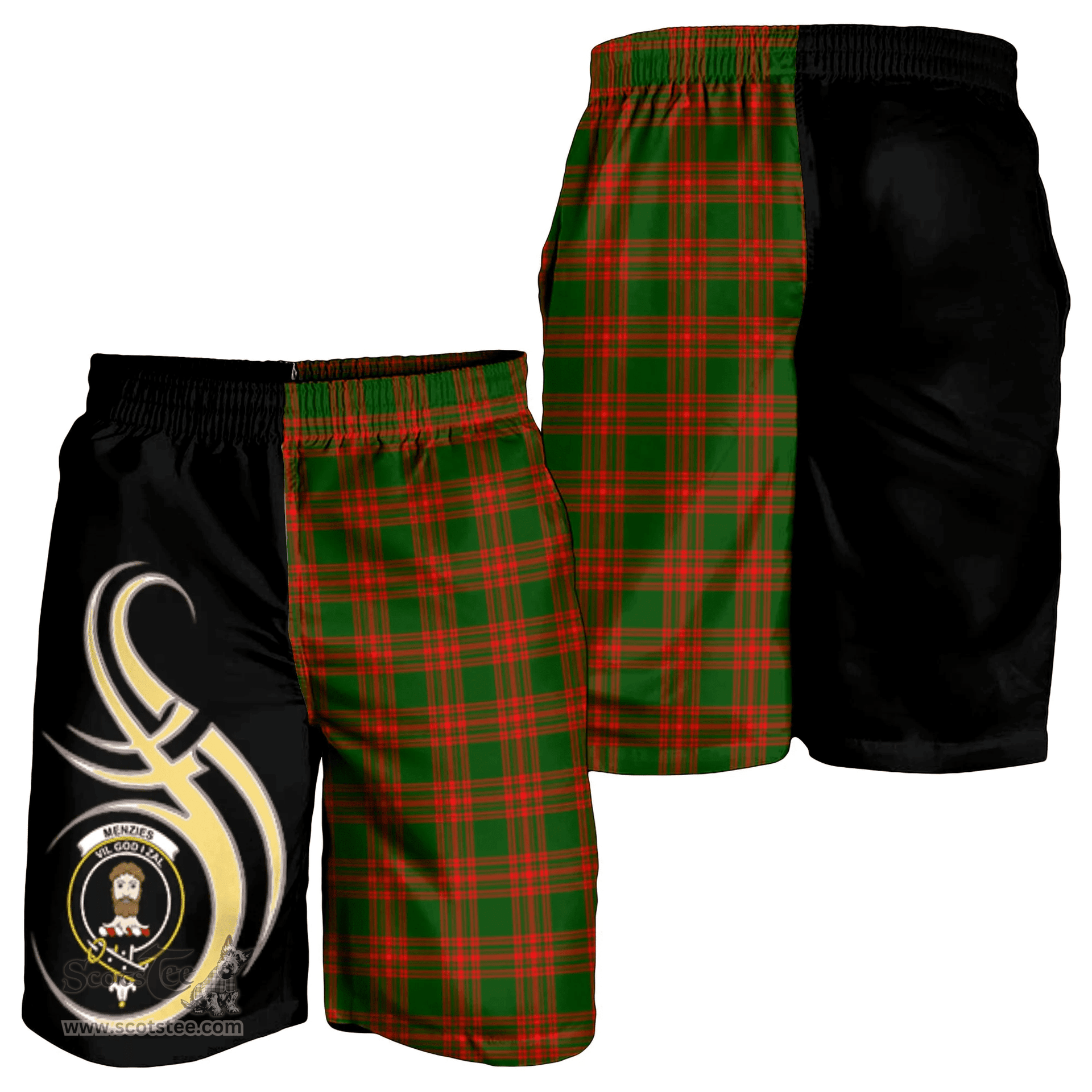 Menzies Green Modern Clan Believe In Me Men Short K23
