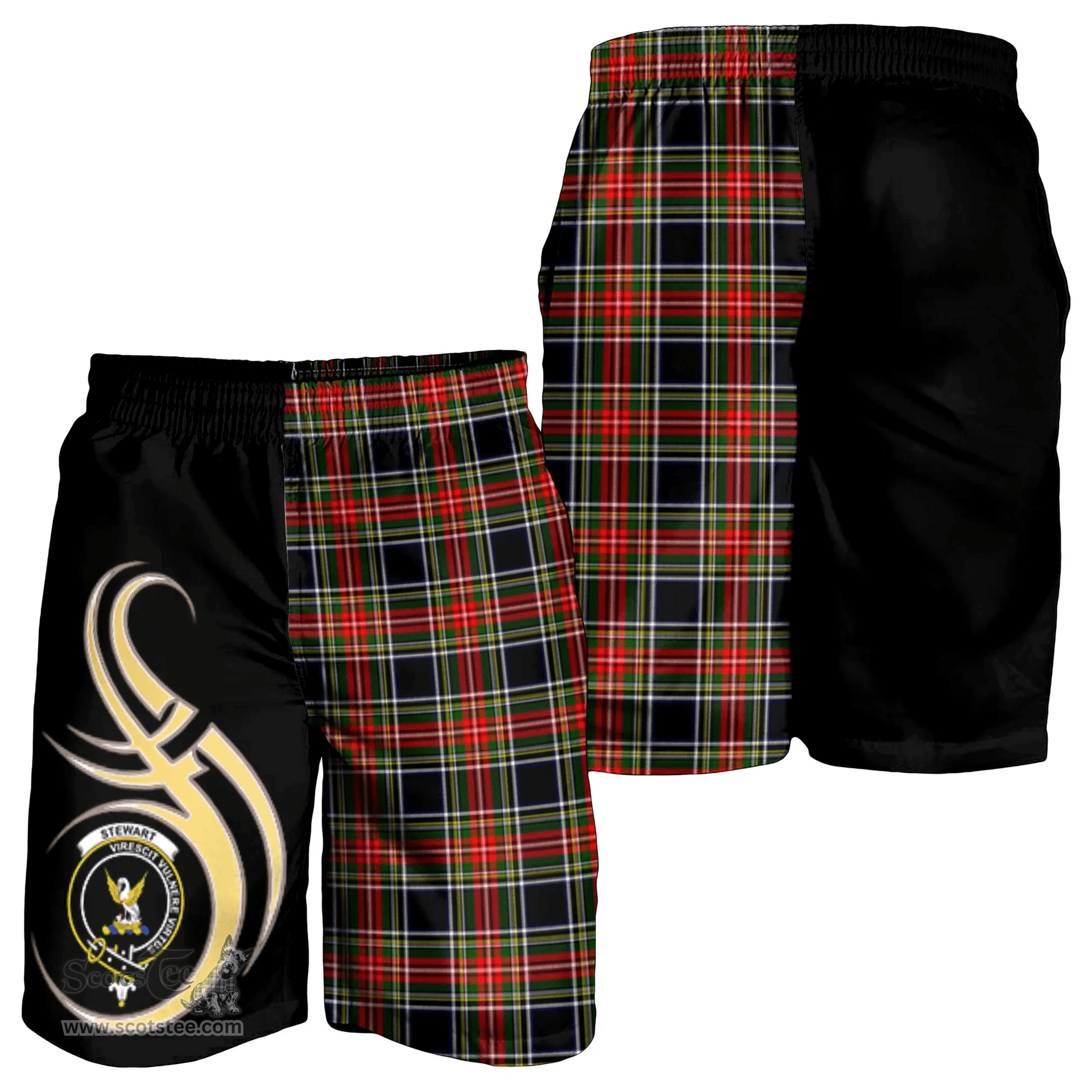 Stewart Black Clan Believe In Me Men Short K23