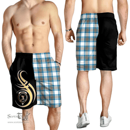 Stewart Muted Blue Clan Believe In Me Men Short K23
