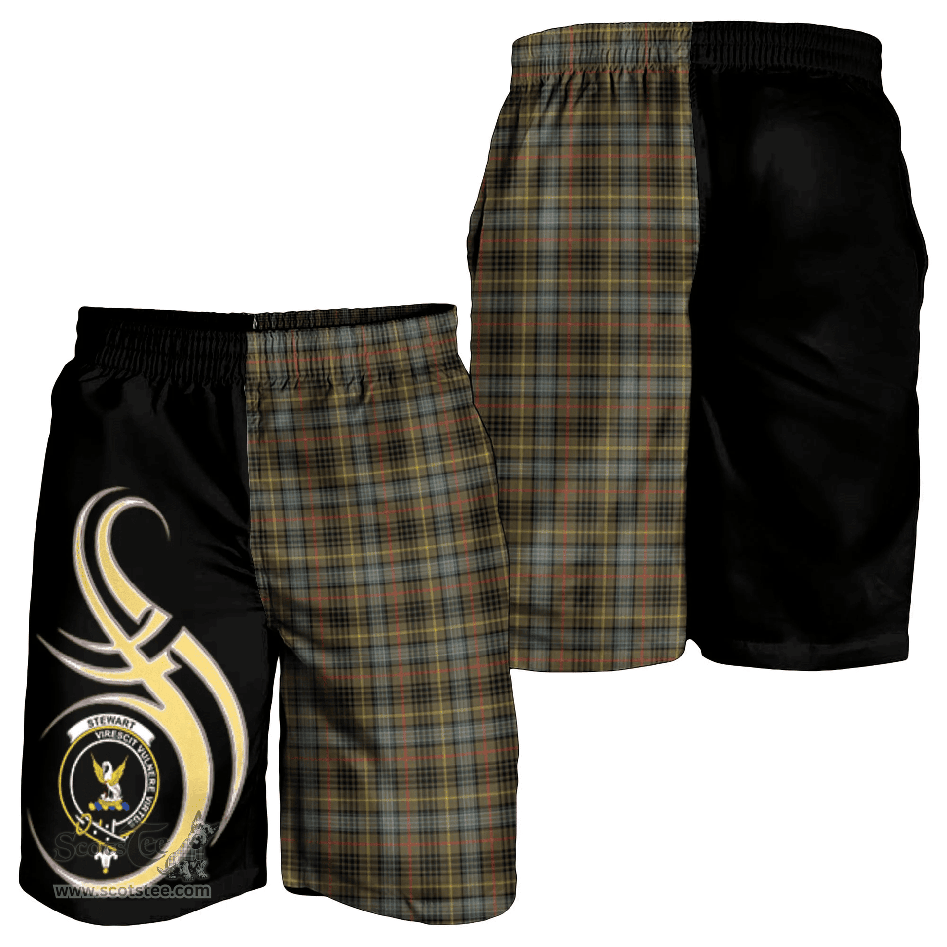 Stewart Hunting Weathered Clan Believe In Me Men Short K23