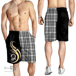 Scott Black White Modern Clan Believe In Me Men Short K23