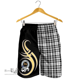 Scott Black White Modern Clan Believe In Me Men Short K23