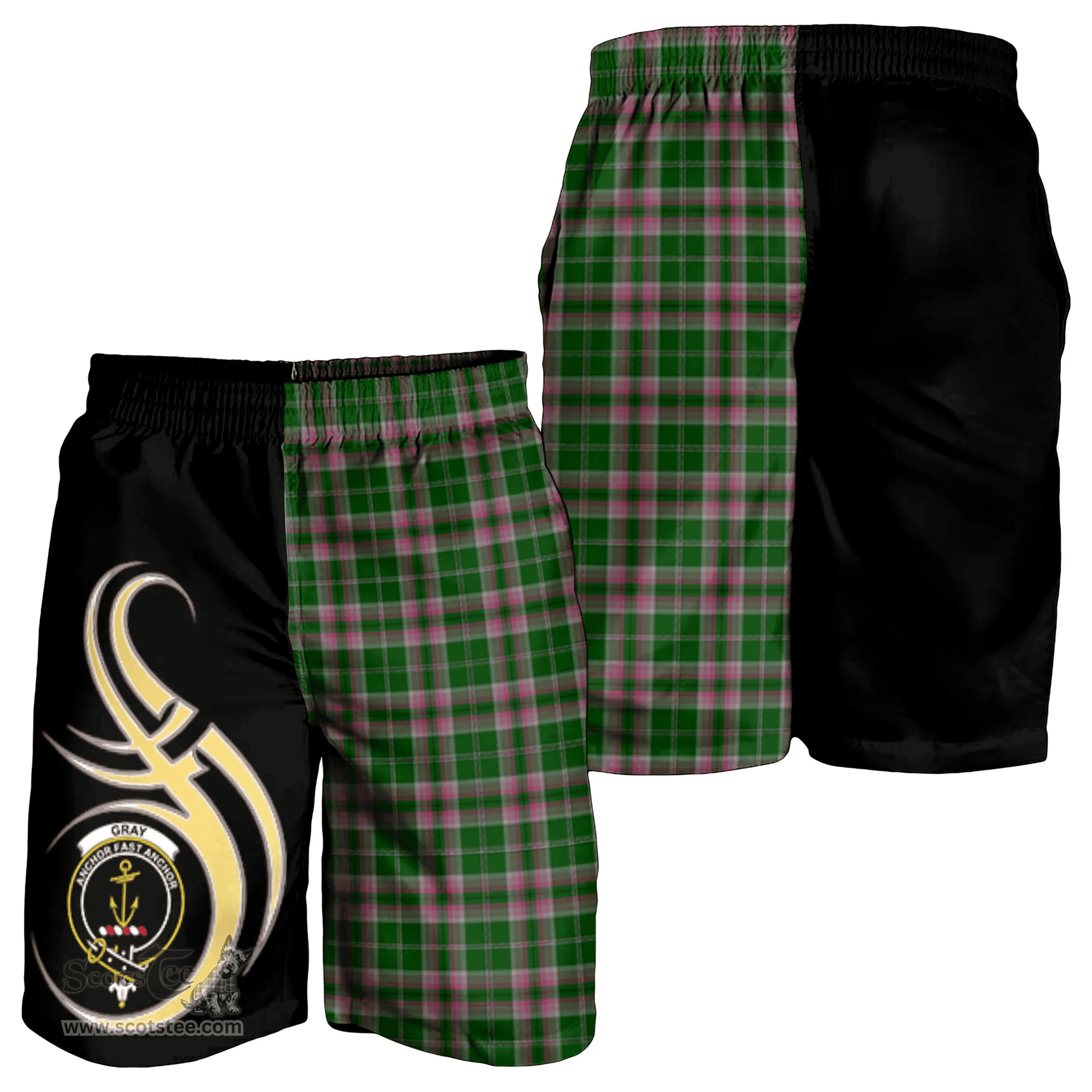 Gray Hunting Clan Believe In Me Men Short K23