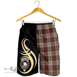 Cunningham Burgundy Dancers Clan Believe In Me Men Short K23