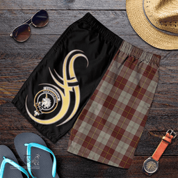Cunningham Burgundy Dancers Clan Believe In Me Men Short K23