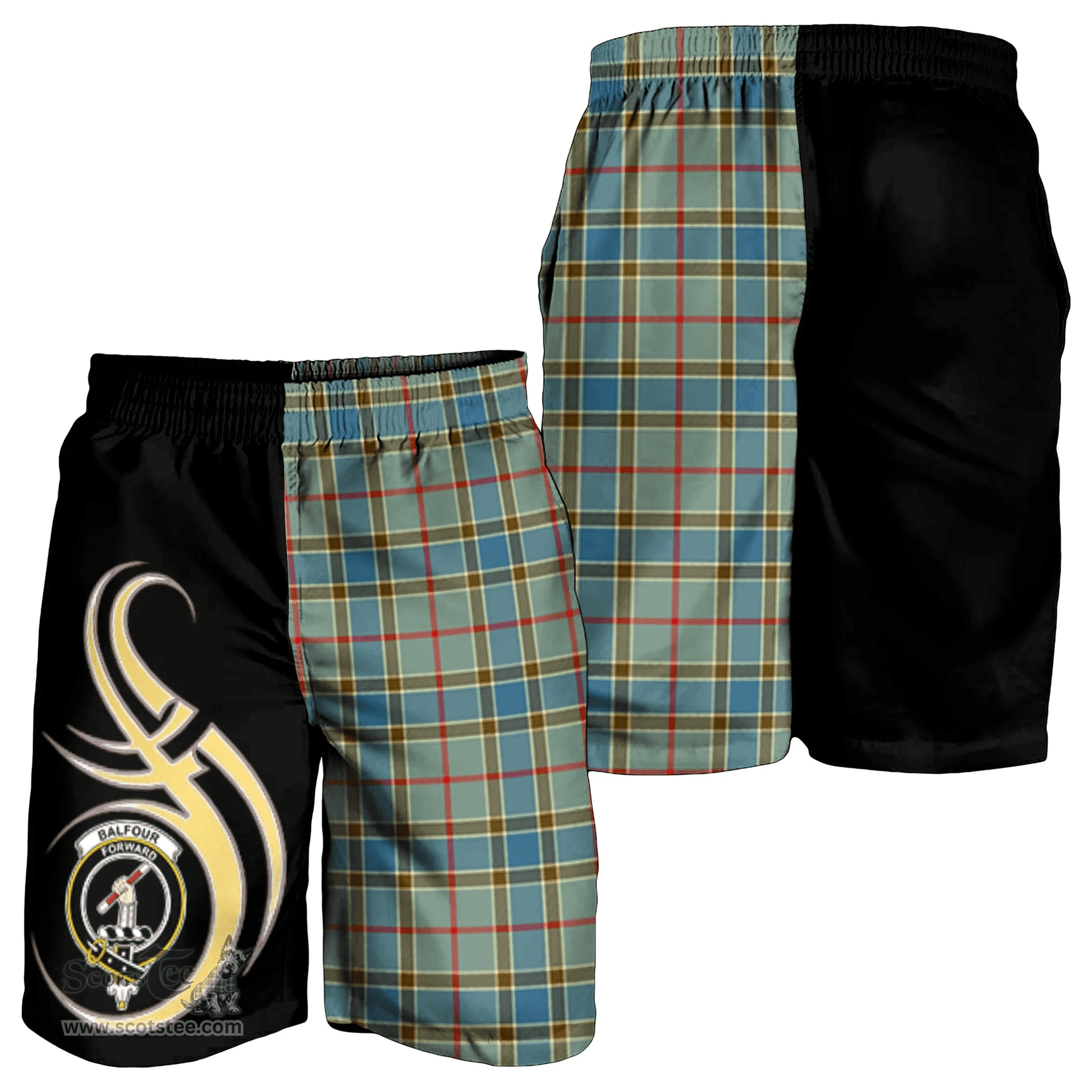 Balfour Blue Clan Believe In Me Men Short K23