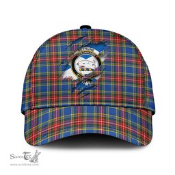Scottish Bethune Family Crest In Me Style Tartan Cap ScotsTee Shop - Tartan Plaid - scotstee.com