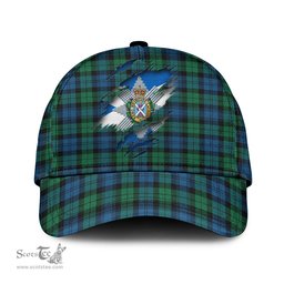 Scottish Black Watch Ancient Family Crest In Me Style Tartan Cap ScotsTee Shop - Tartan Plaid - scotstee.com