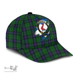 Scottish Armstrong Family Crest In Me Style Tartan Cap ScotsTee Shop - Tartan Plaid - scotstee.com