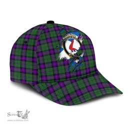 Scottish Armstrong Modern Family Crest In Me Style Tartan Cap ScotsTee Shop - Tartan Plaid - scotstee.com