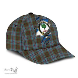 Scottish Anderson Family Crest In Me Style Tartan Cap ScotsTee Shop - Tartan Plaid - scotstee.com