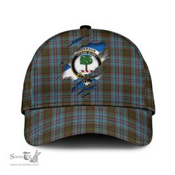 Scottish Anderson Family Crest In Me Style Tartan Cap ScotsTee Shop - Tartan Plaid - scotstee.com