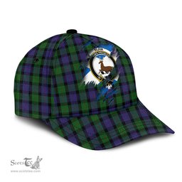 Scottish Blair Family Crest In Me Style Tartan Cap ScotsTee Shop - Tartan Plaid - scotstee.com