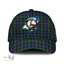 Scottish Blair Family Crest In Me Style Tartan Cap ScotsTee Shop - Tartan Plaid - scotstee.com