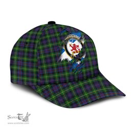 Scottish Farquharson Family Crest In Me Style Tartan Cap ScotsTee Shop - Tartan Plaid - scotstee.com