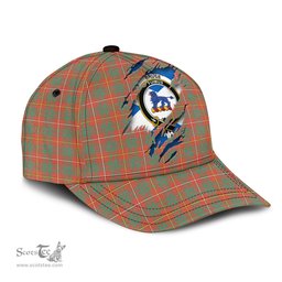 Scottish Bruce Ancient Family Crest In Me Style Tartan Cap ScotsTee Shop - Tartan Plaid - scotstee.com