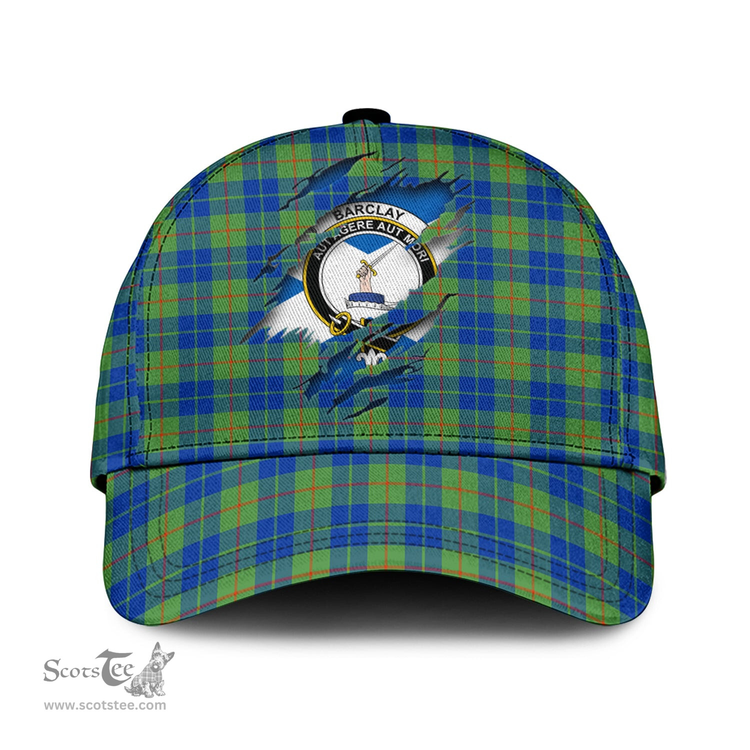 Scottish Barclay Hunting Ancient Family Crest In Me Style Tartan Cap ScotsTee Shop - Tartan Plaid - scotstee.com