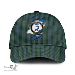 Scottish Arbuthnot Family Crest In Me Style Tartan Cap ScotsTee Shop - Tartan Plaid - scotstee.com