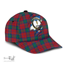 Scottish Auchinleck Family Crest In Me Style Tartan Cap ScotsTee Shop - Tartan Plaid - scotstee.com