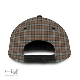 Scottish Ferguson Weathered Family Crest In Me Style Tartan Cap ScotsTee Shop - Tartan Plaid - scotstee.com