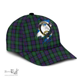 Scottish Campbell of Cawdor Family Crest In Me Style Tartan Cap ScotsTee Shop - Tartan Plaid - scotstee.com